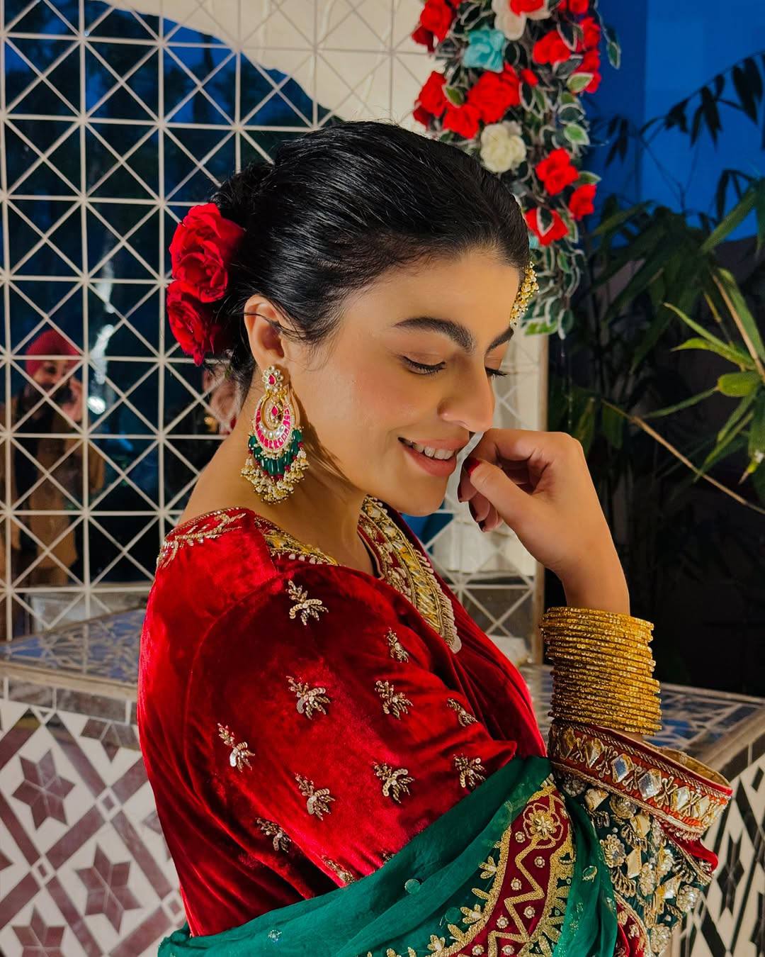 Noir Luxe Embroidered Velvet Set