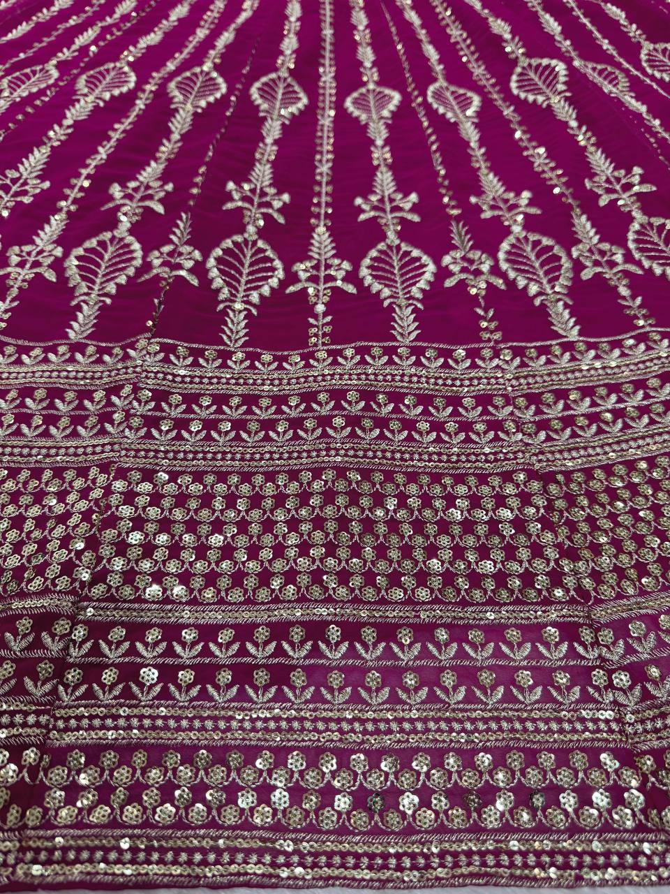 Divya Foux Gorgette Lehengha Choli
