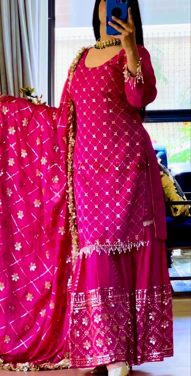 Royal Radiance Luxe Sharara Set