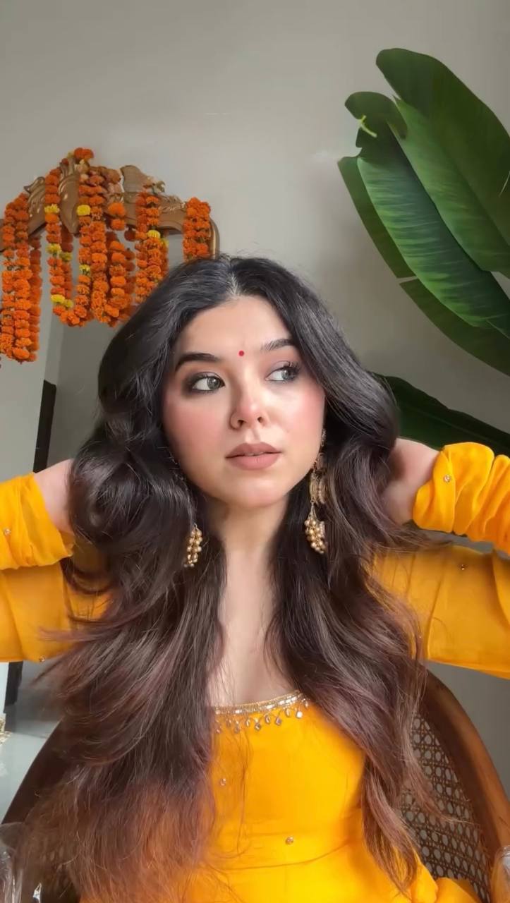 Heer Saffron Charm Anarkali Set