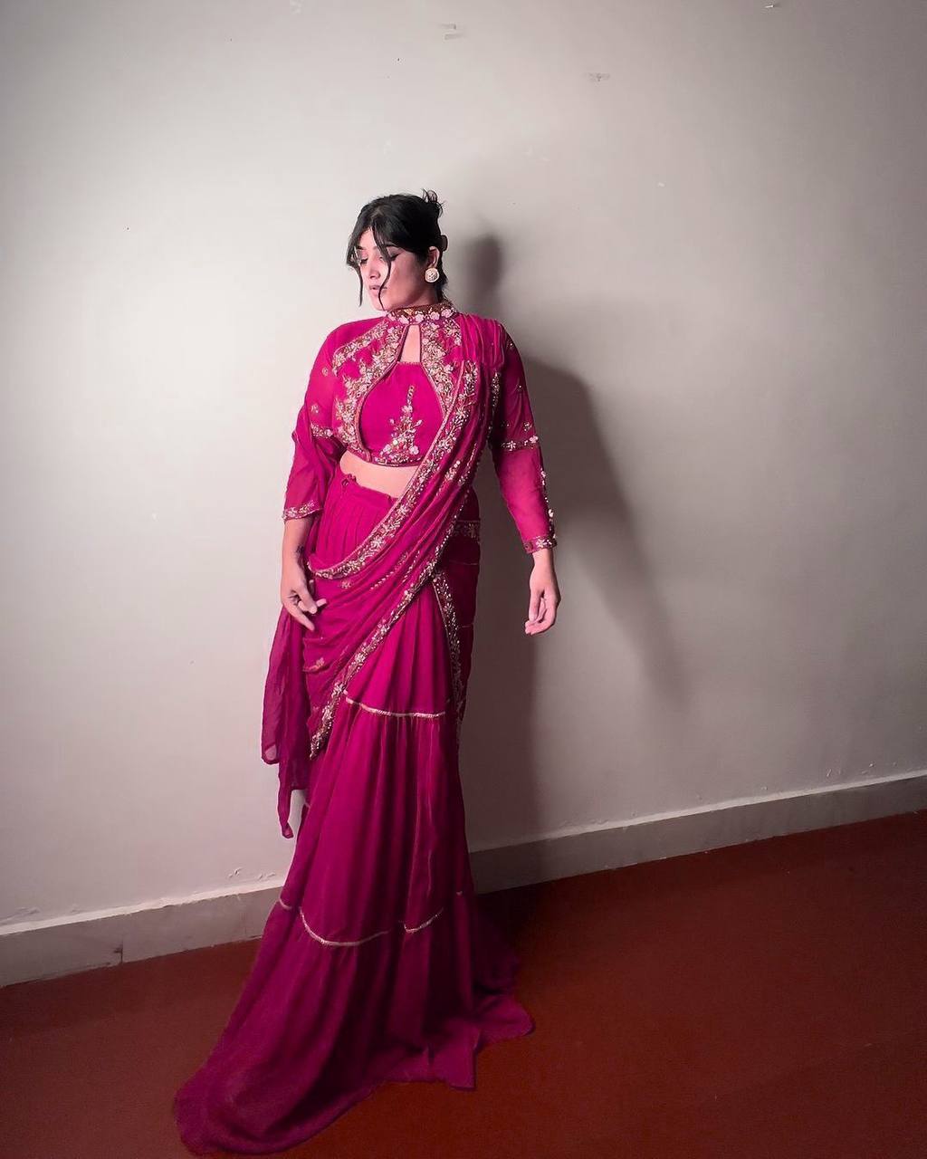 Saree Symphony Redefined with Pre-Draped Perfection