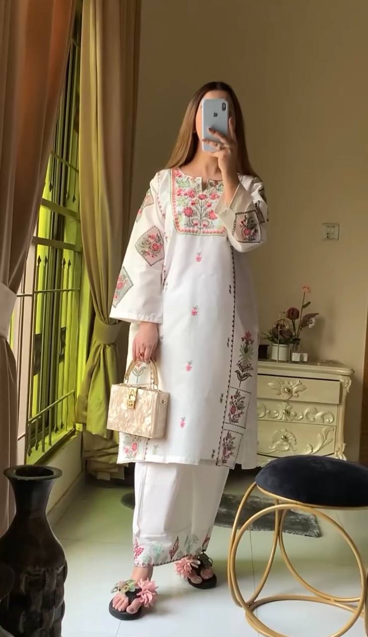 Aayat Phoolkari Hand Embroidered Summer Wear Suit