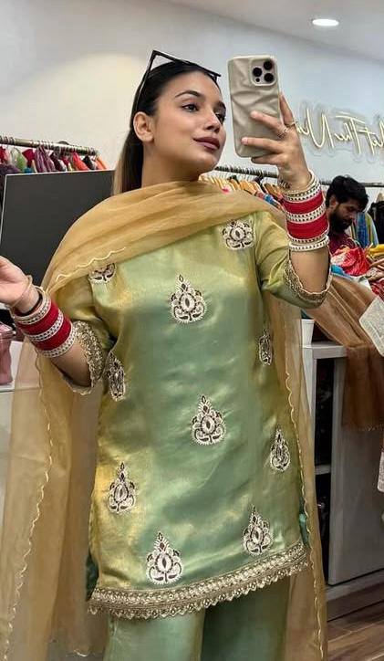 Mitara Embellished Kurta Palazzo Set