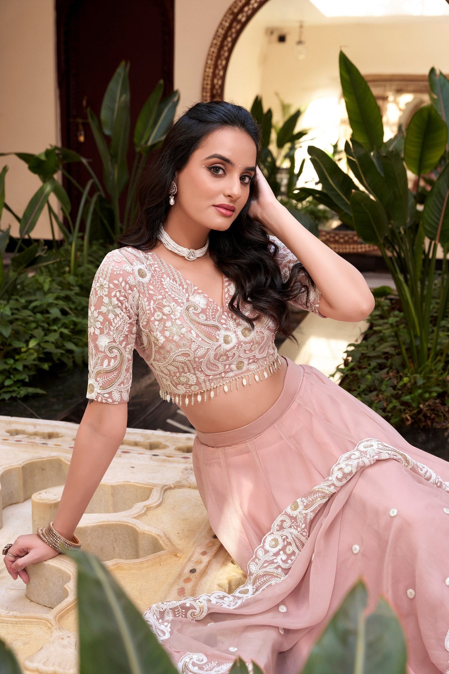 Gulabo Gaze Blush Pink Dream Lehenga Set
