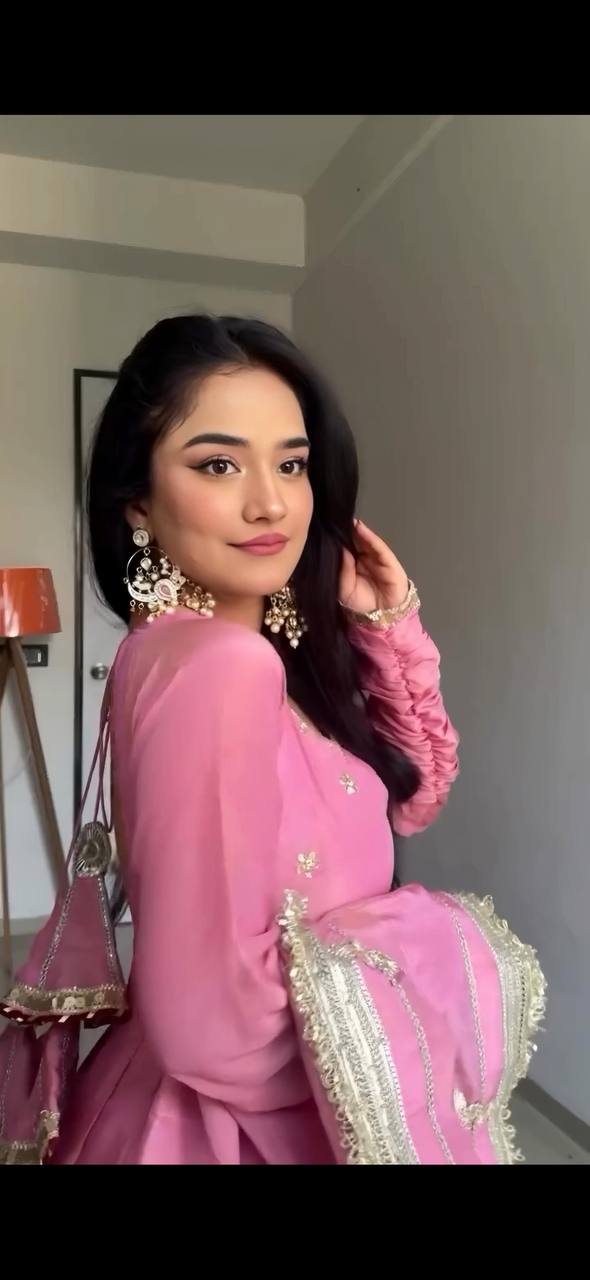 Pink Pari Dream Premium Anarkali Suit Set