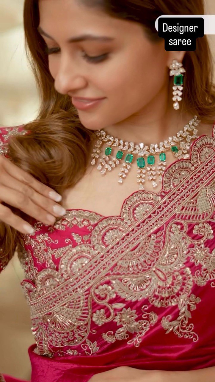 Prity Vichitra Silk Beautiful Designer Saree