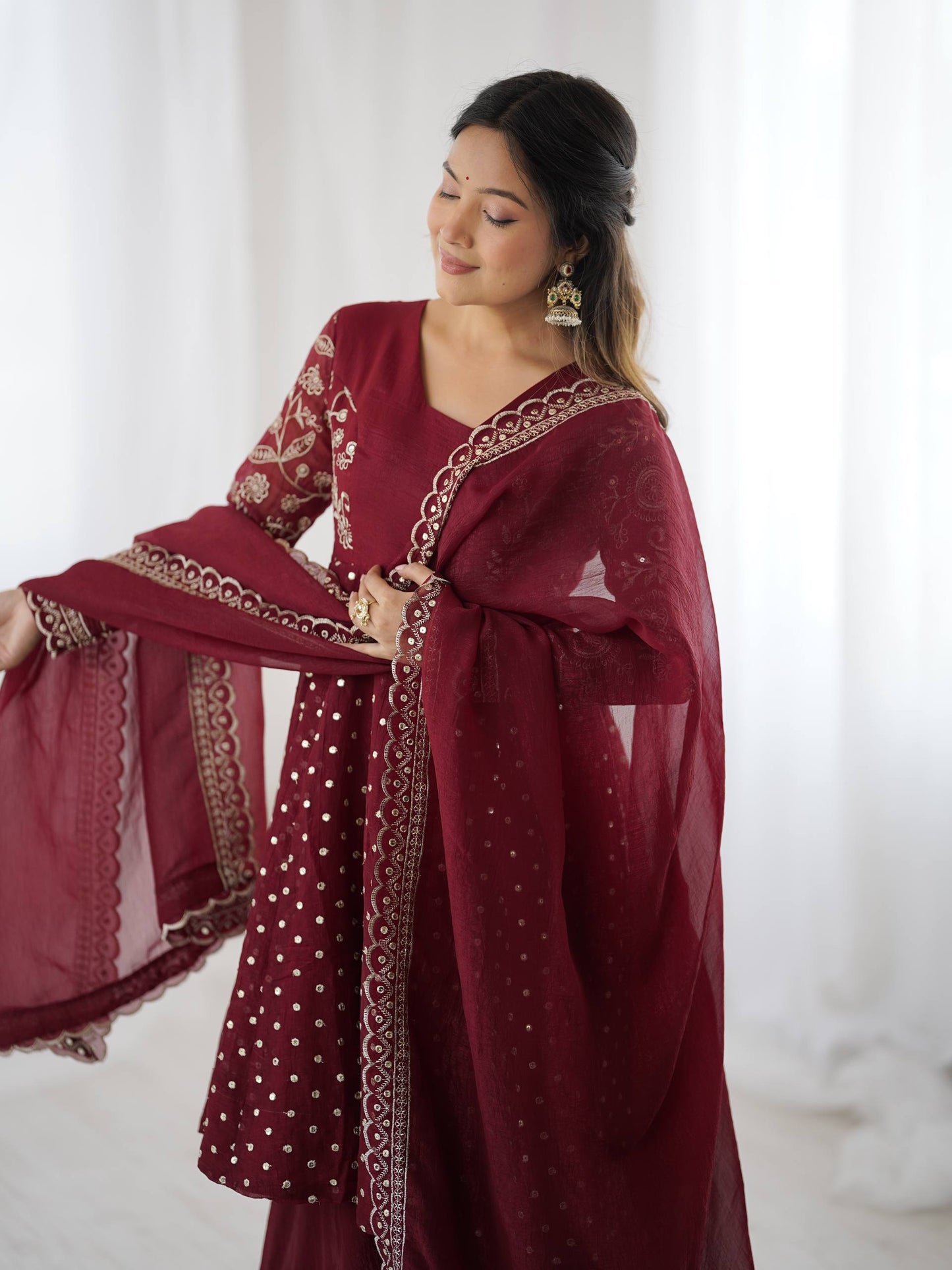 Elegant Embroidered Sharara Set