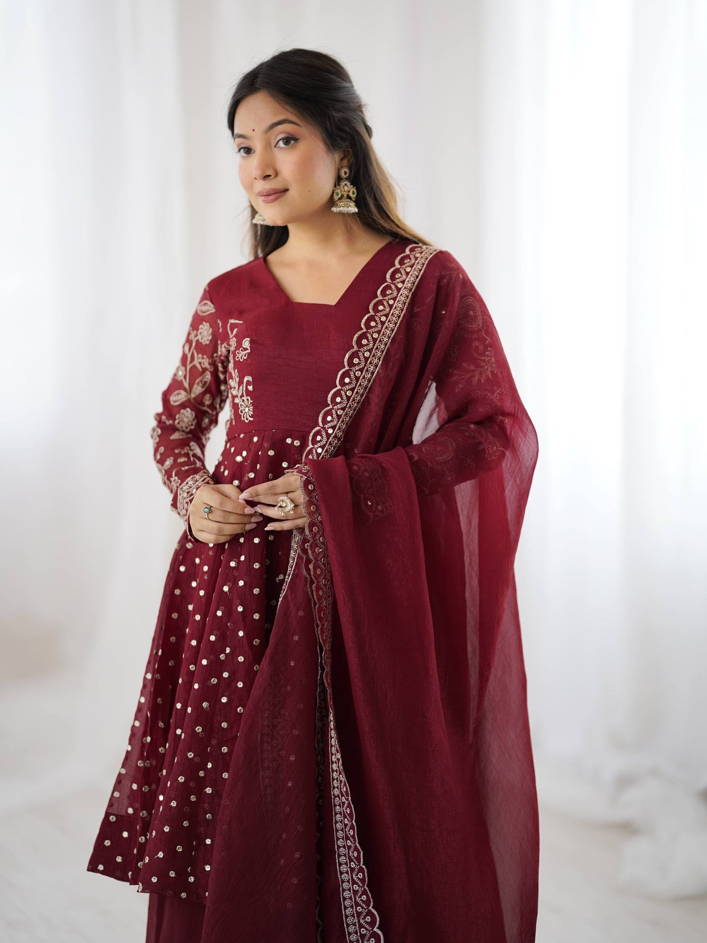 Elegant Embroidered Sharara Set