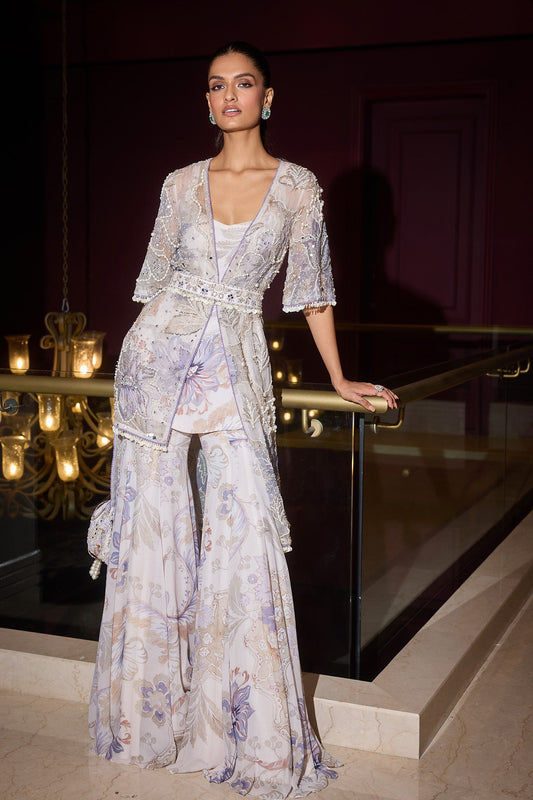 Mahnoor Hand Embroidered Garara Set