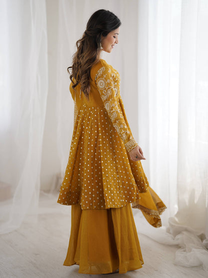 Elegant Embroidered Sharara Set