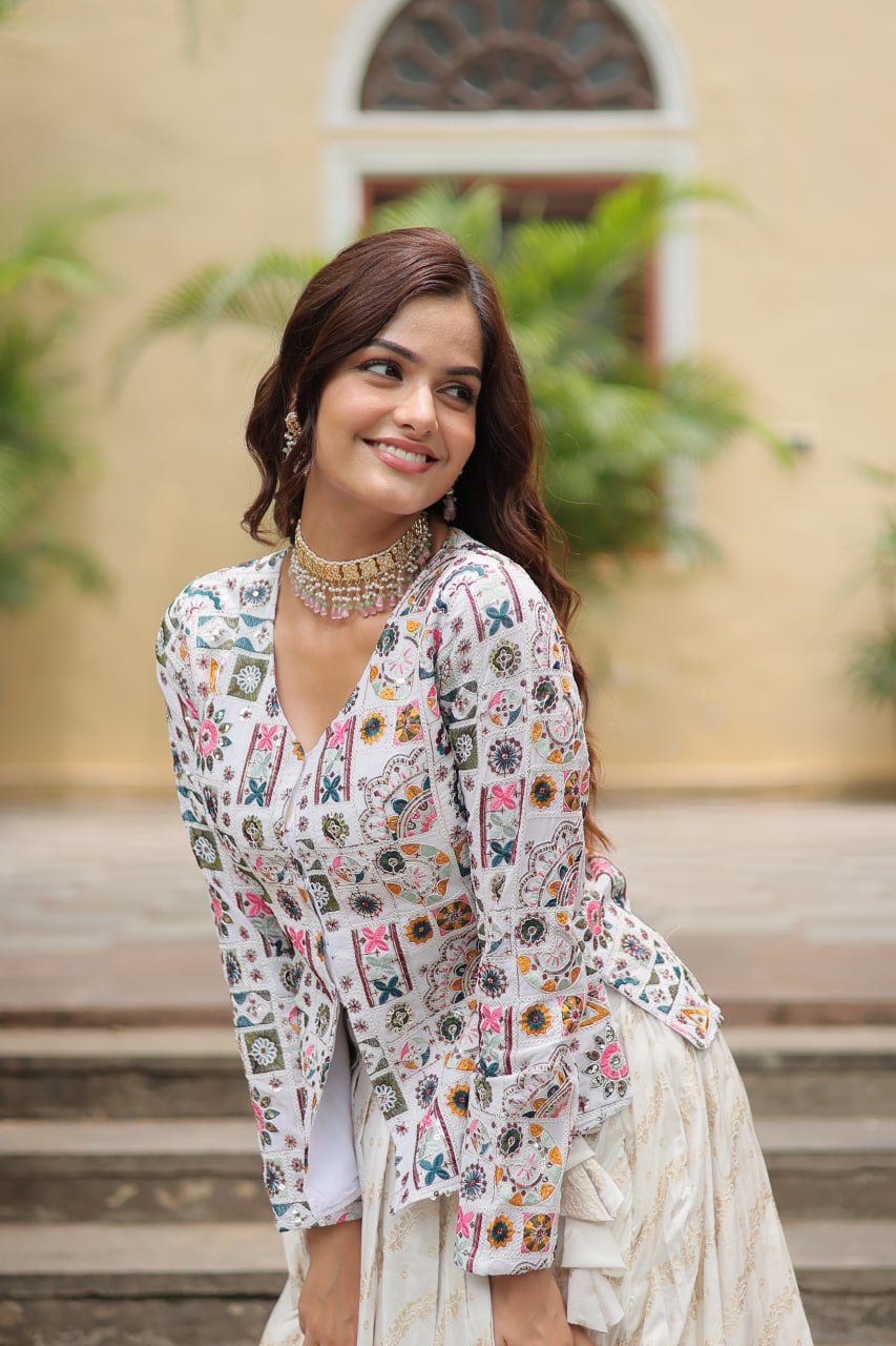 Preksha Designer Sequins Embroiderd Readymade Co-ord  Set