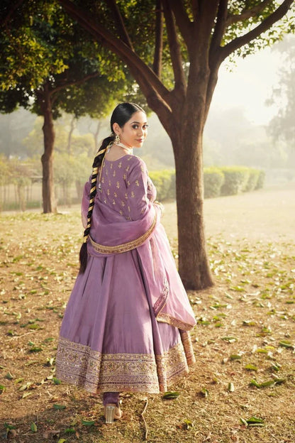 Gulzar-e-Lavender New Designer Party Wear Look Anarkali