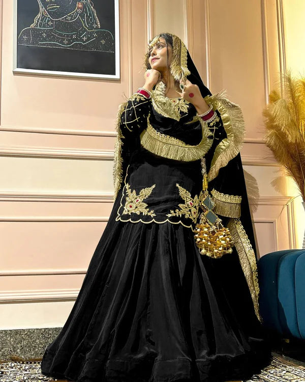 Zarisha Natural Crep Silk Top Lehenga