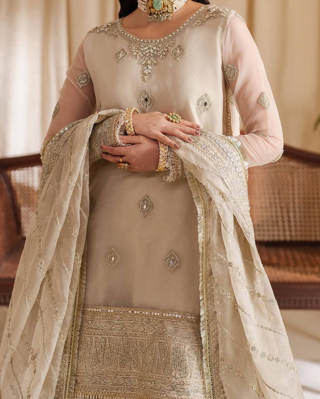 Sheher-e-Saaz Threads of Tradition in a Modern Party Wear Spacial Sharara Set