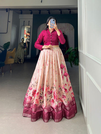 Modern Charm Dola Silk lehenga choli