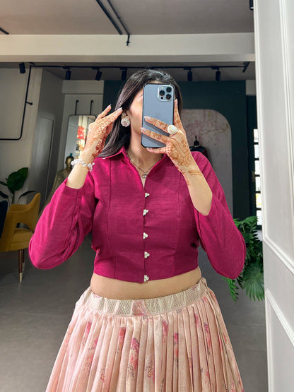 Modern Charm Dola Silk lehenga choli