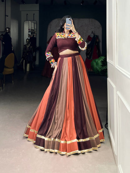 Festival Bloom Sunset Inspired Tones Lehenga Set