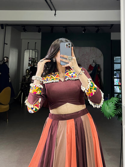 Festival Bloom Sunset Inspired Tones Lehenga Set