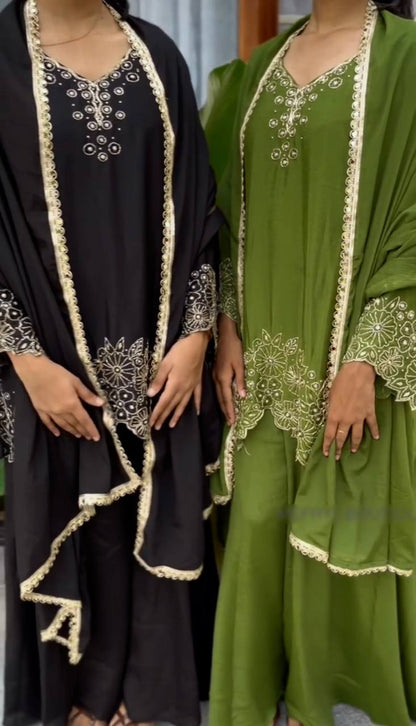 Zaitoon Florencia Designer Embroidery Beads Work Sharara