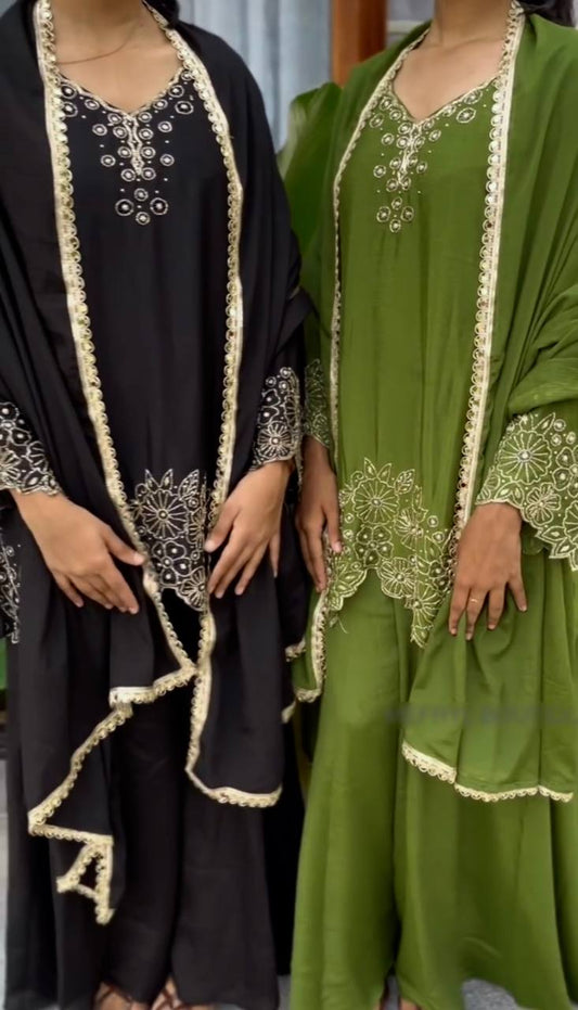 Zaitoon Florencia Designer Embroidery Beads Work Sharara