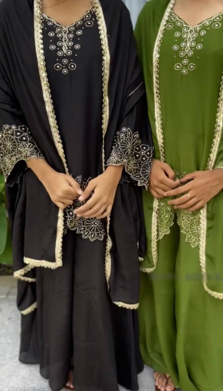 Zaitoon Florencia Designer Embroidery Beads Work Sharara