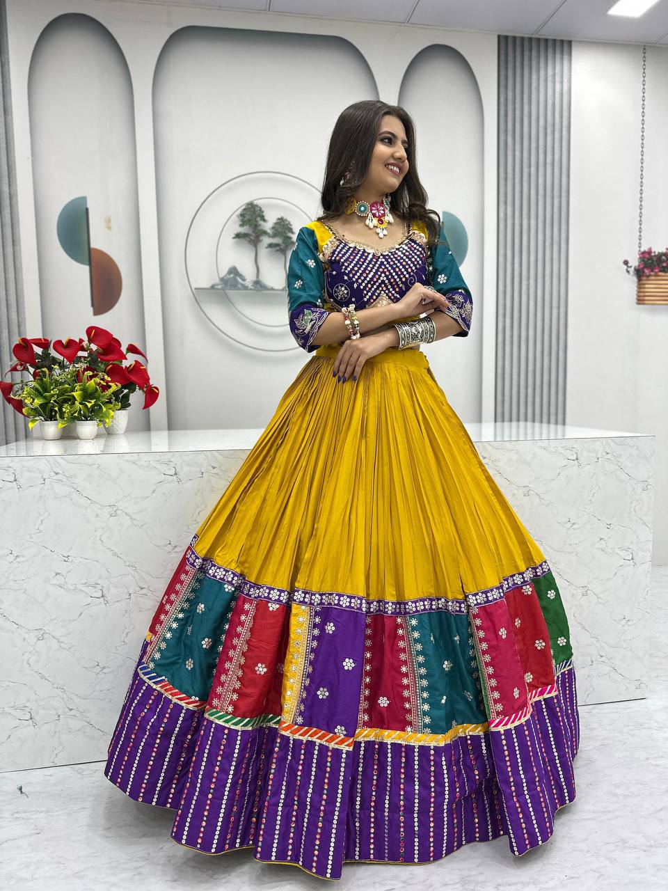 Ruhani Navratri Special Pure Cotton Lehenga Choli