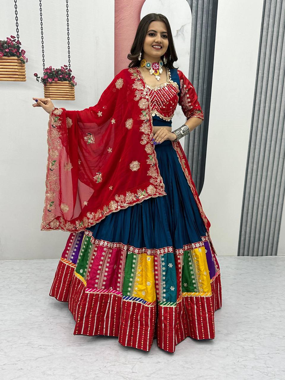 Ruhani Navratri Special Pure Cotton Lehenga Choli