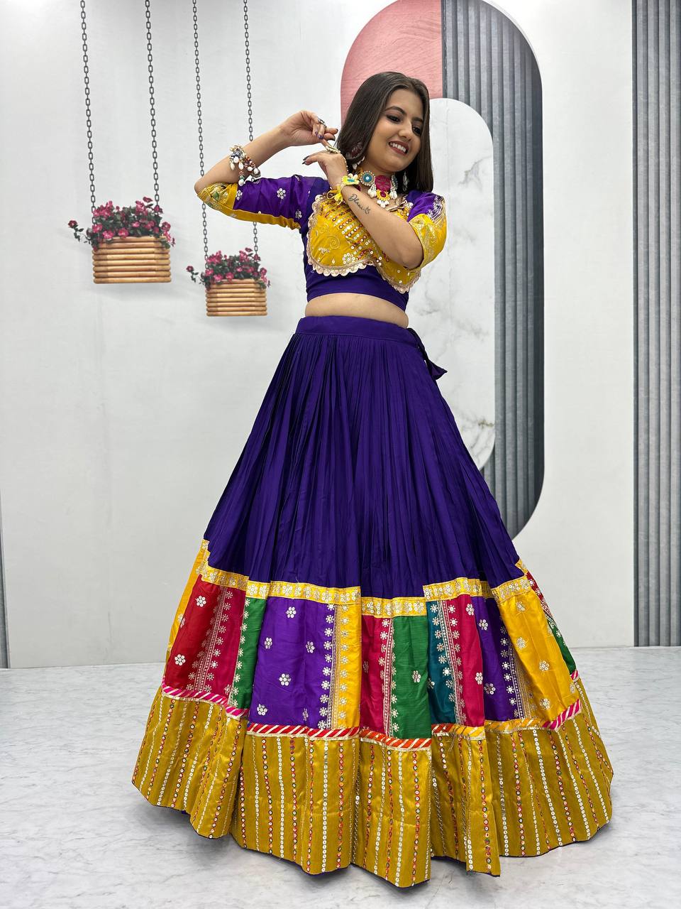 Ruhani Navratri Special Pure Cotton Lehenga Choli