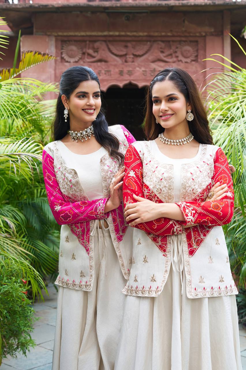 Siya New Festival badhrej koti & Plazza With choli