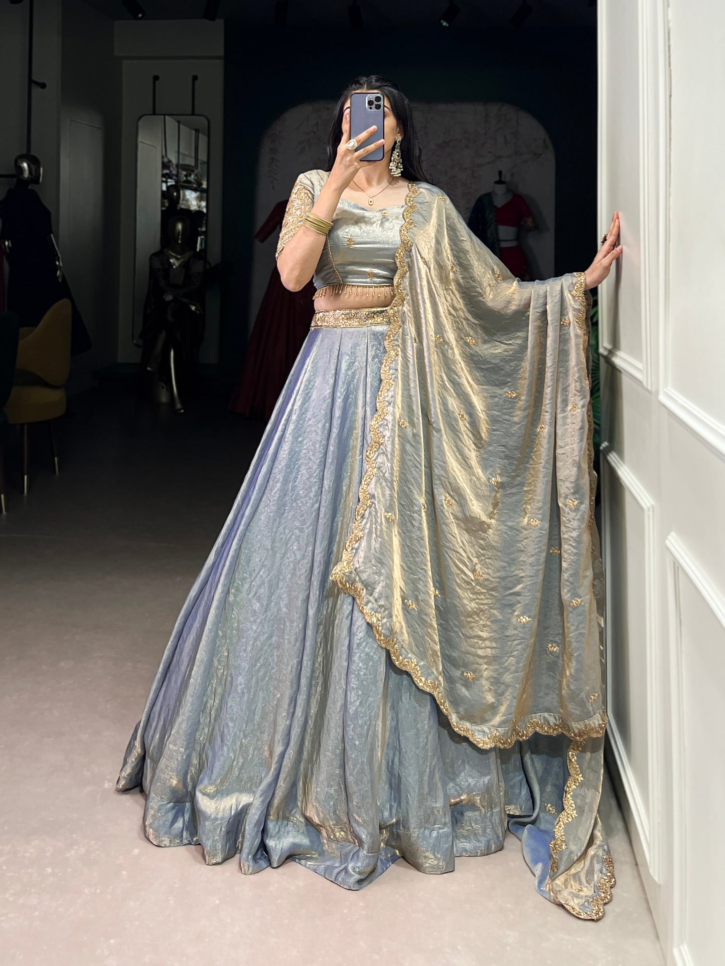 Rang-e-Mehal – A Royal Symphony of Silk Lehenga Choli