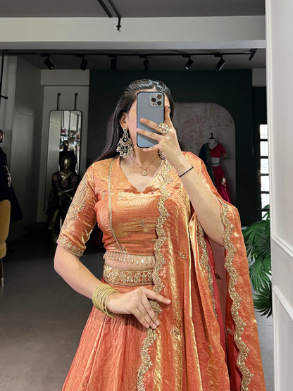 Rang-e-Mehal – A Royal Symphony of Silk Lehenga Choli