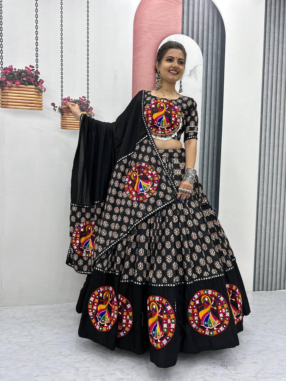 Samaira Navratri Special Pure Cotton Lehenga Choli