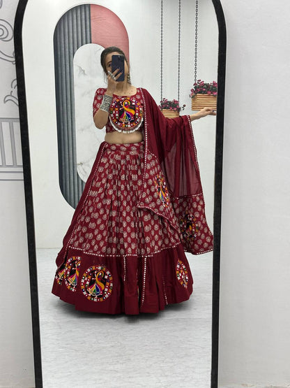 Samaira Navratri Special Pure Cotton Lehenga Choli