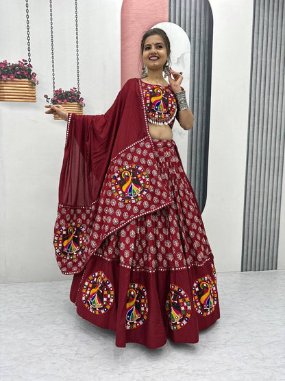 Samaira Navratri Special Pure Cotton Lehenga Choli