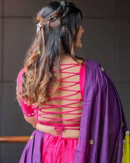 Festival Muse Pink & Purple Traditional Lehenga Choli