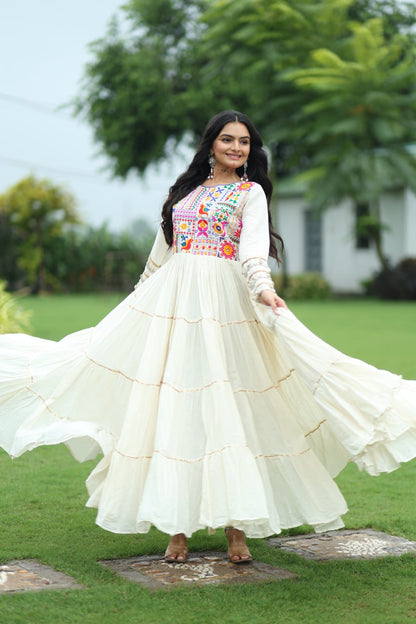 Sanvi's Whirling Eleganc Traditional Anarkali Gown