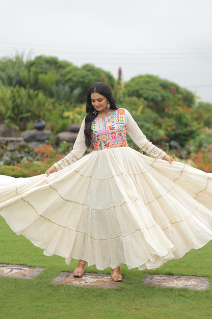 Sanvi's Whirling Eleganc Traditional Anarkali Gown