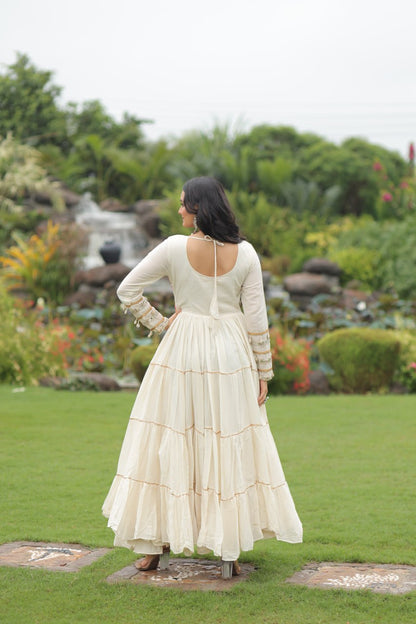 Sanvi's Whirling Eleganc Traditional Anarkali Gown