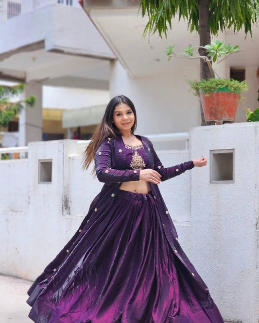 Kohinoor Royale  Modern Shrug  Lehenga Set