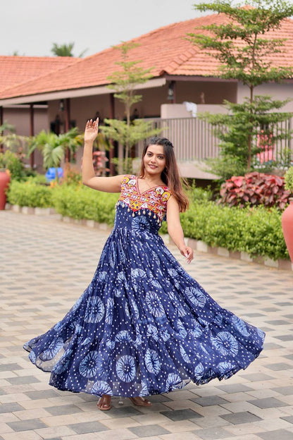 Twirl Worthy Bandhej Gown