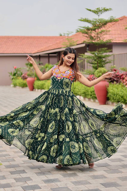 Twirl Worthy Bandhej Gown