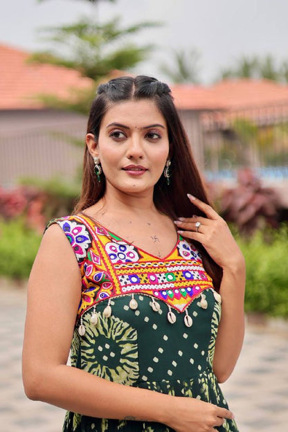 Twirl Worthy Bandhej Gown