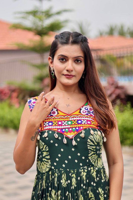 Twirl Worthy Bandhej Gown