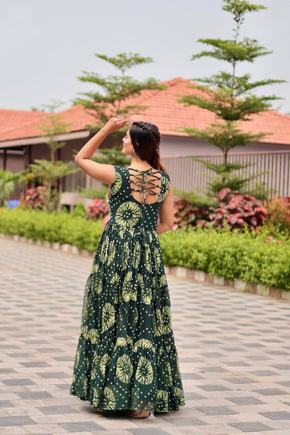 Twirl Worthy Bandhej Gown
