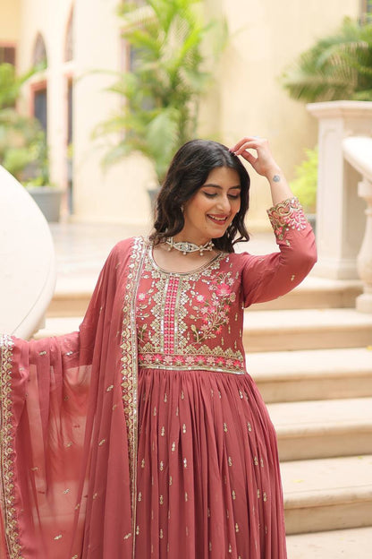 Shine With Stunning Outfit Embroidered Top Sharara Set