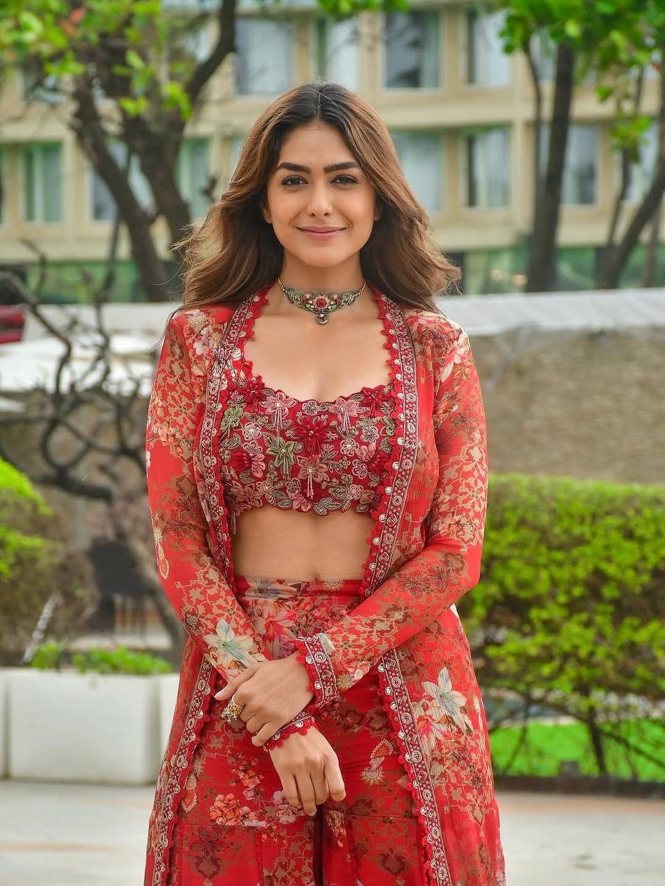 Mehak in Bloom A Floral Dream Unfolded Shrug Set