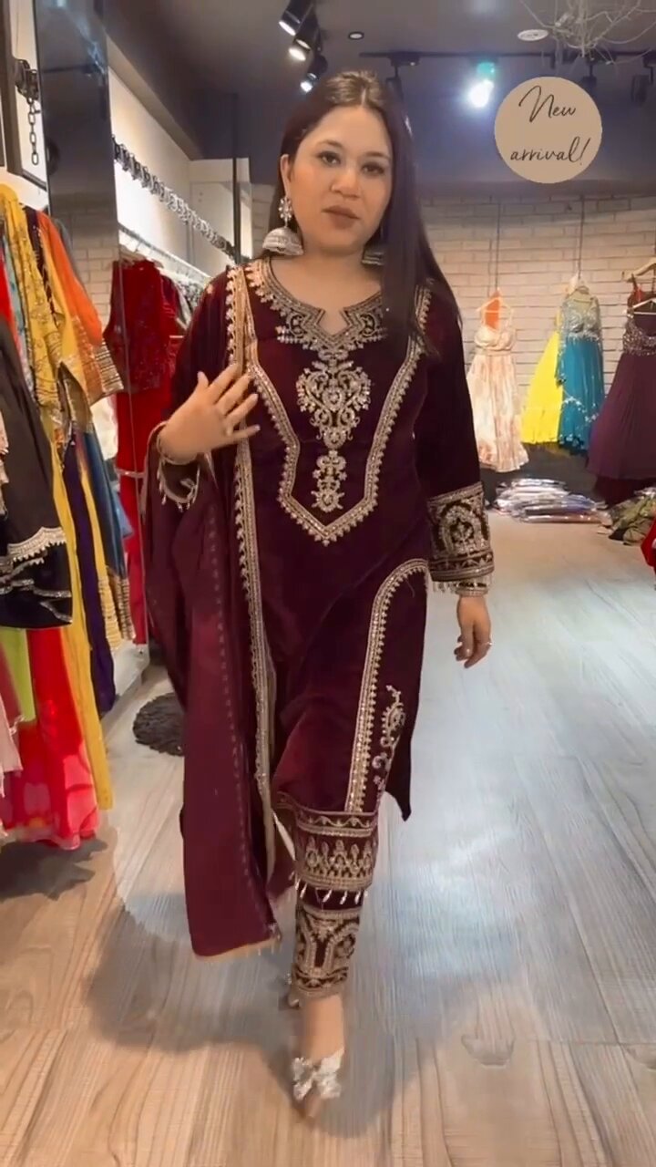 Party Perfect Stylish Velvet Suit Set