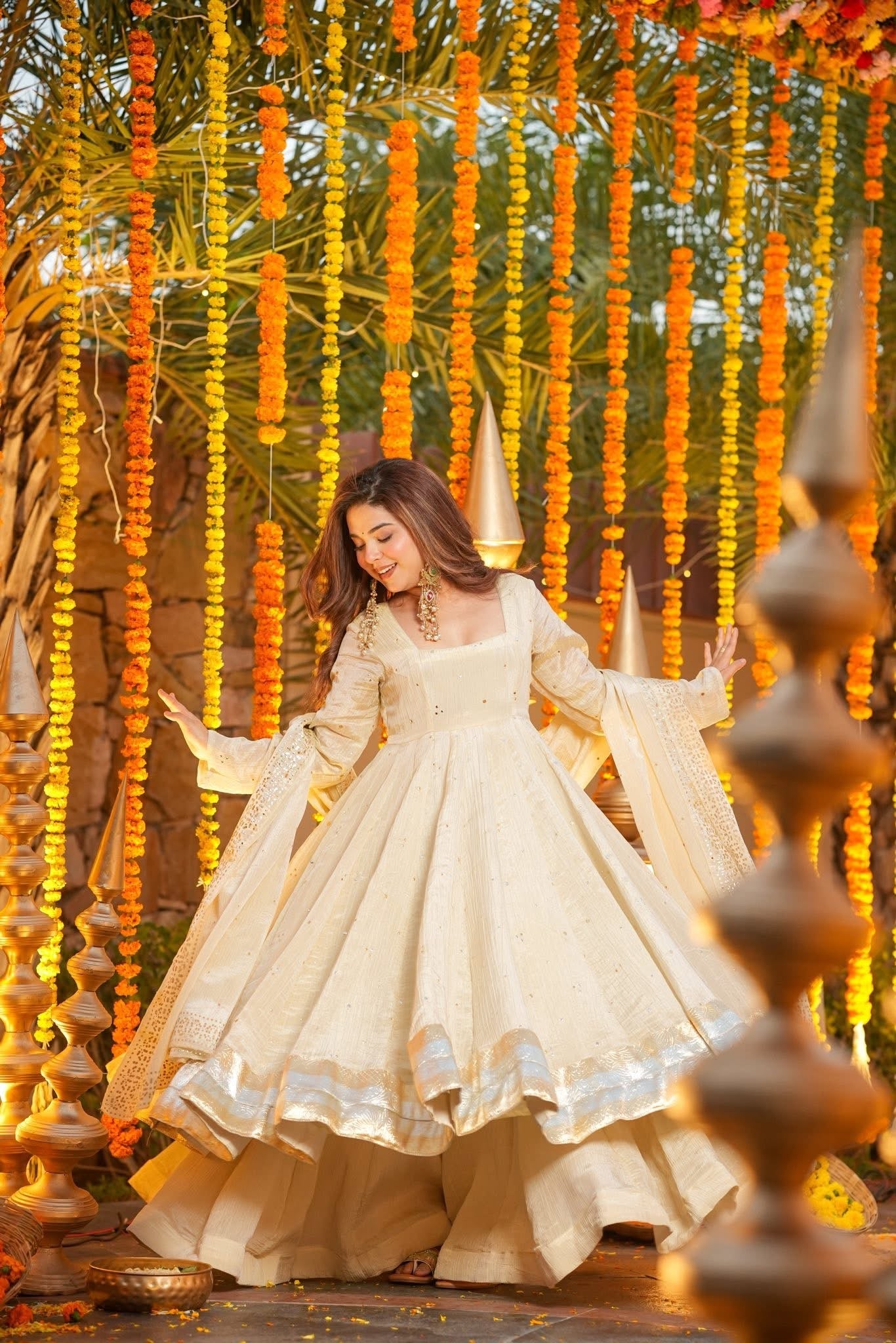 Vanigold Embroidered Cosmos Anarkali Suit Set