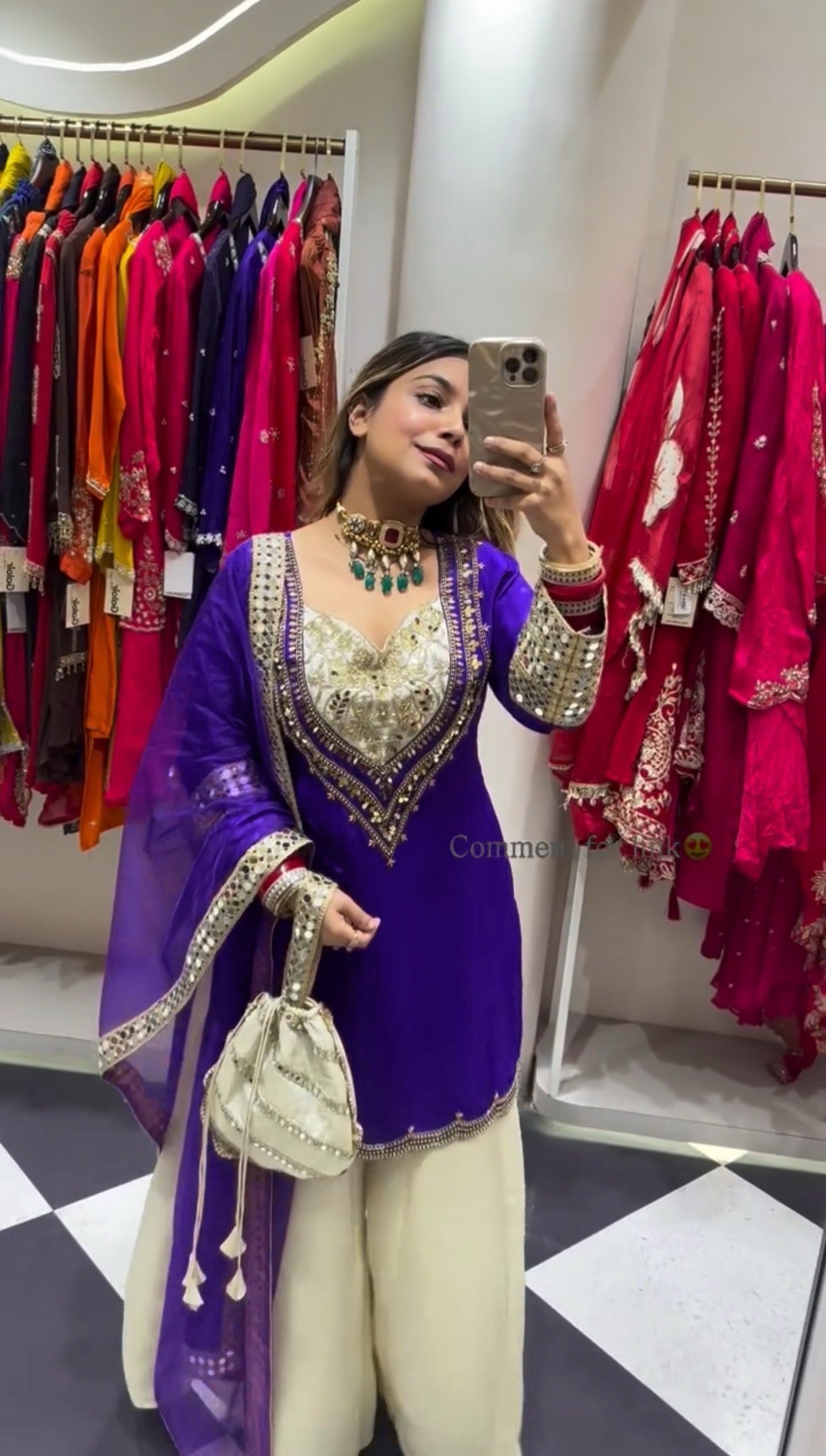 Bandagi Designer 3 Piece Plazzo Set