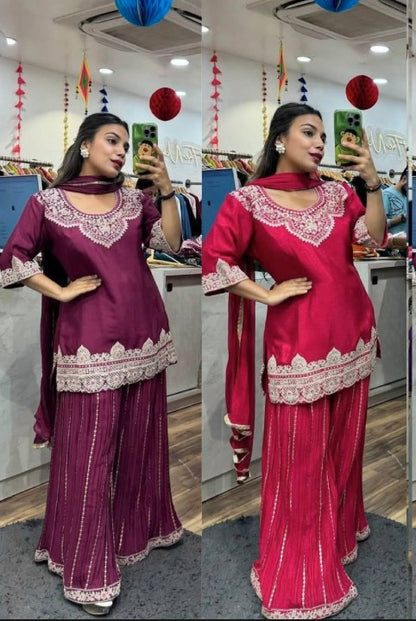 Mirror Muse Dual Hue Sharara Glam